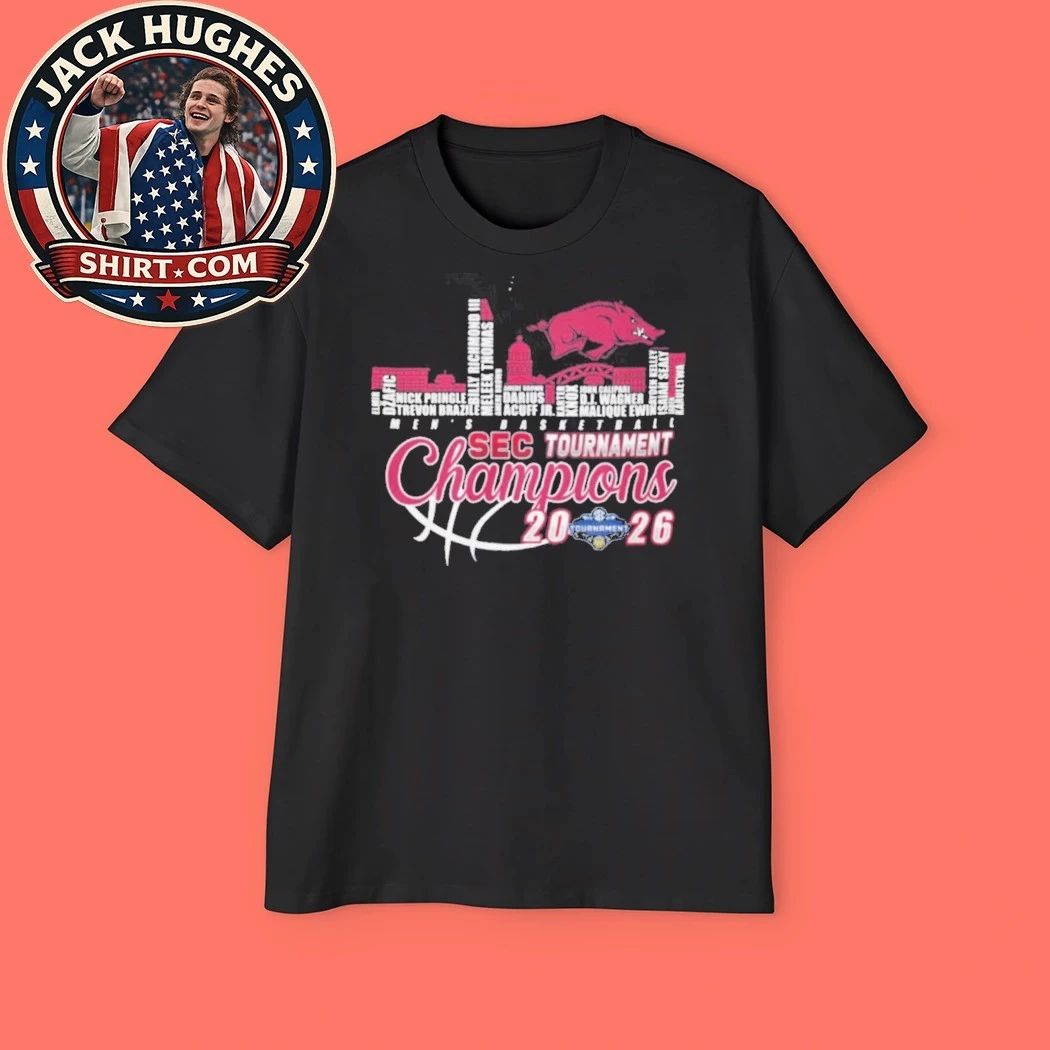 Arkansas Razorbacks 2026 Sec Tournament Basketball Champions Shirt