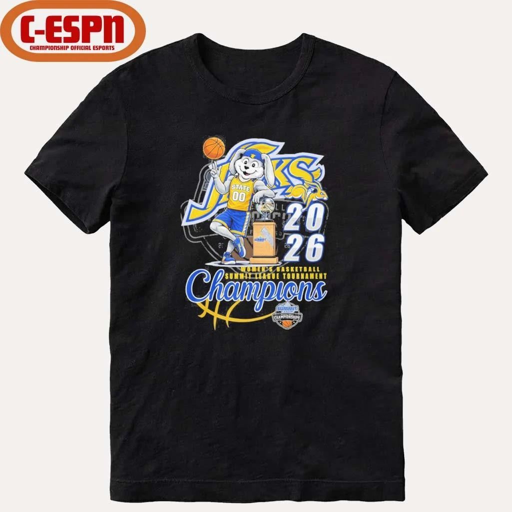 South Dakota State Jackrabbits Mascot 2026 Summit League Women’s Basketball Conference Champions Shirt