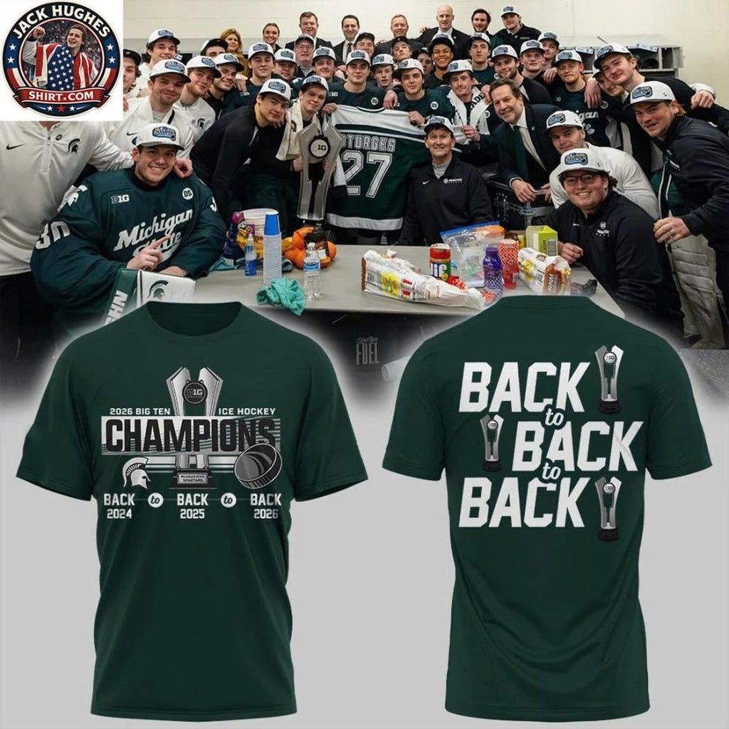 Michigan State Spartans Hockey Big Ten Champions 2026 Hoodie T-Shirt