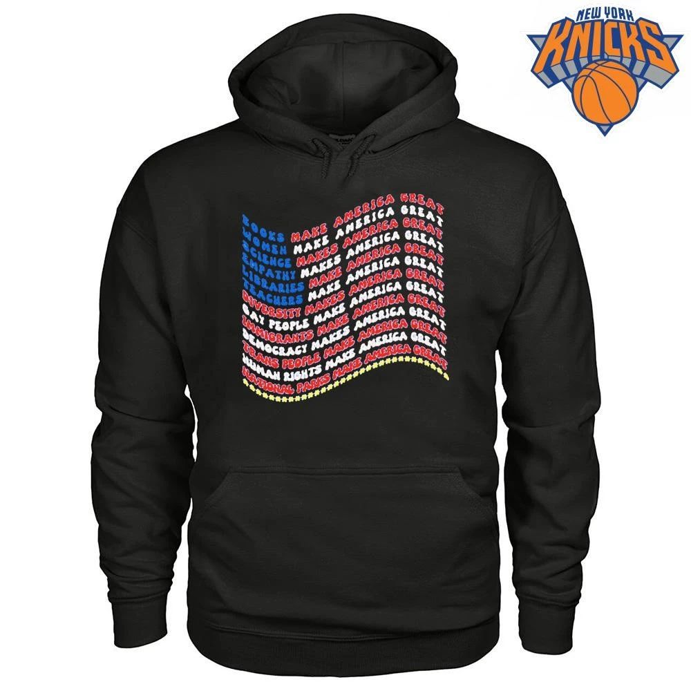Books Women Science Empathy Diversity Make America Great Liberal Wavy Text Retro shirt