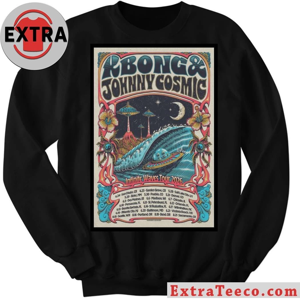 KBong And And Johnny Cosmic Infinite Waves Tour 2026 Poster Shirt