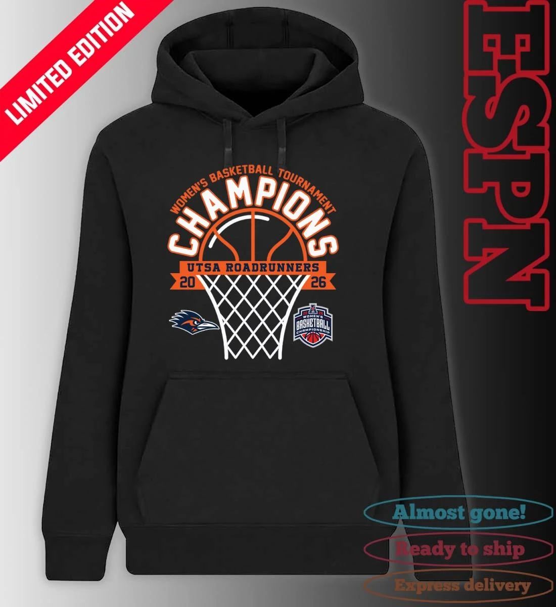 American Conference Women’s Basketball Tournament Champions 2026 UTSA Roadrunners T-Shirt