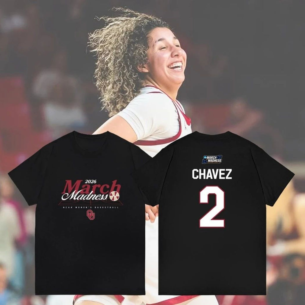 Chavez #2 Oklahoma Sooners Women’s Basketball 2026 March Madness Souvenir Shirt