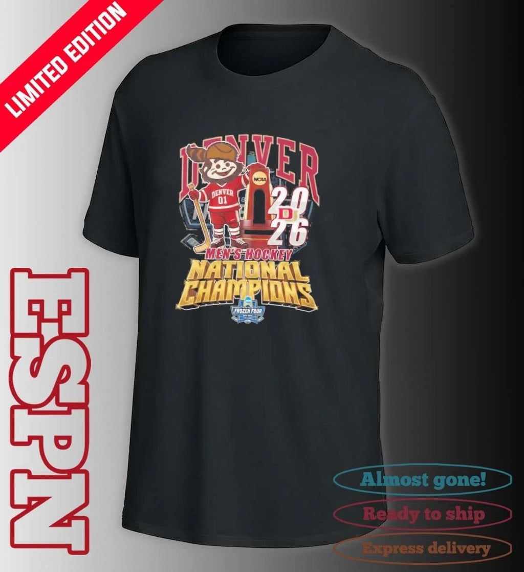 Denver Pioneers Mascot 2026 NCAA Men’s Ice Hockey National Champions Shirt