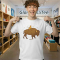 Gary Riding Bison Nebraska Shirt