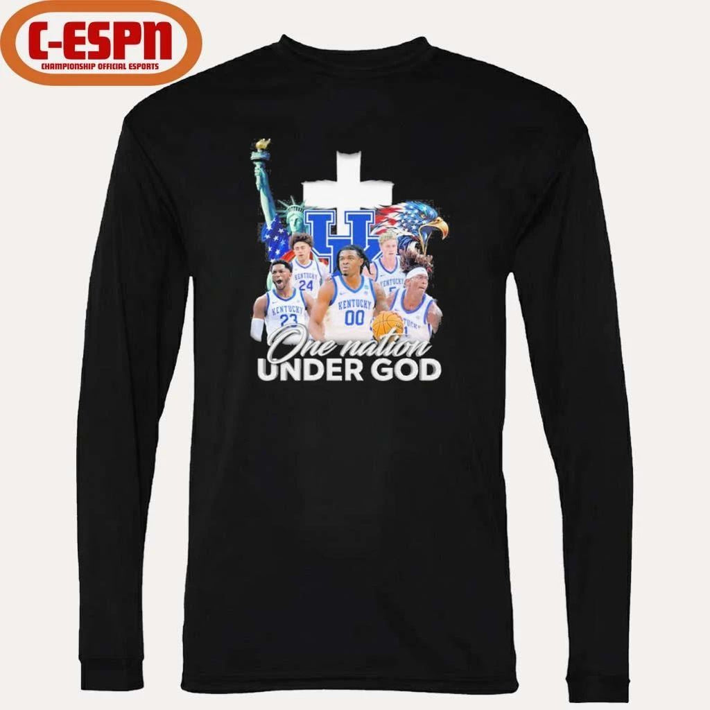 One Nation Under God Kentucky Men’s Basketball Shirt