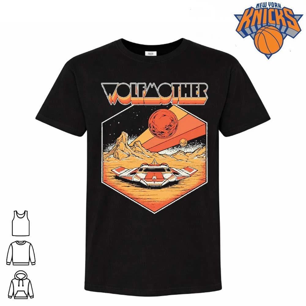 Wolfmother Retro Sci Fi Spaceship Alien Planet Cosmic Horizon Rock Band Shirt