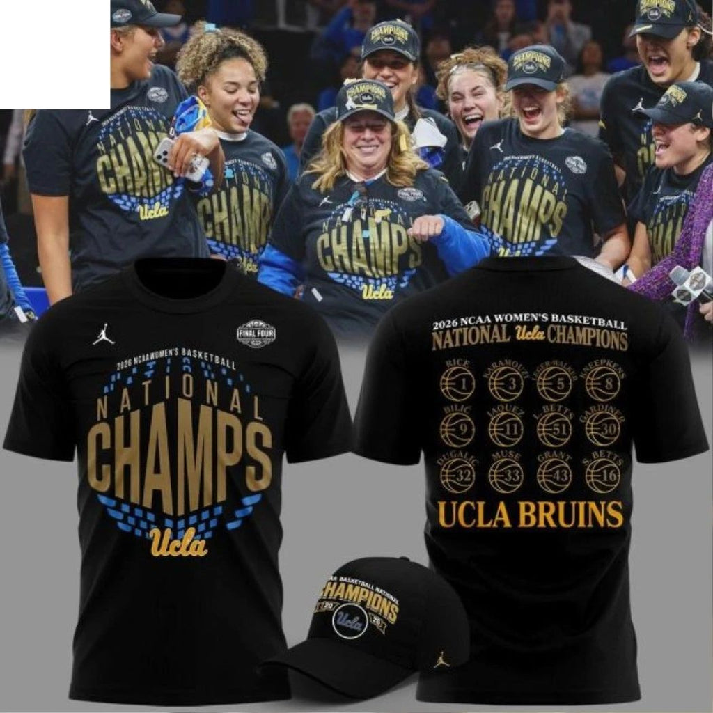 Ucla Bruins 2026 NCAA Women’s National Champions Logo Two Sided Shirt