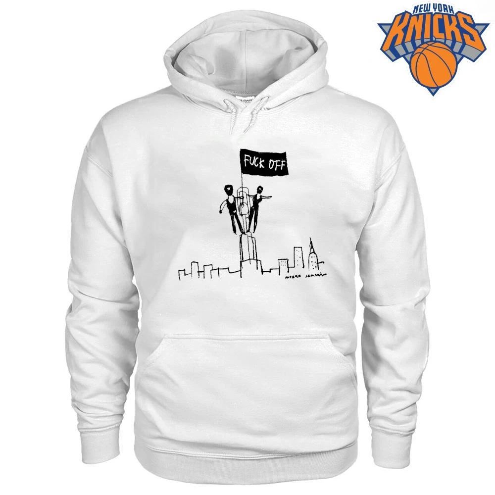 Fuck Off Flag On Top Of Skyscraper City Sketch Art shirt