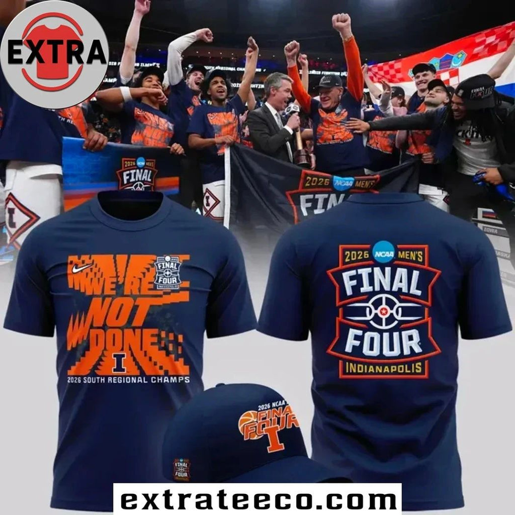 Illinois Fighting Illini Ncaa Men’s Basketball Tournament March Madness Final 2026 Logo Two Sided Shirt- Top-Rated Gift for College Basketball Lovers