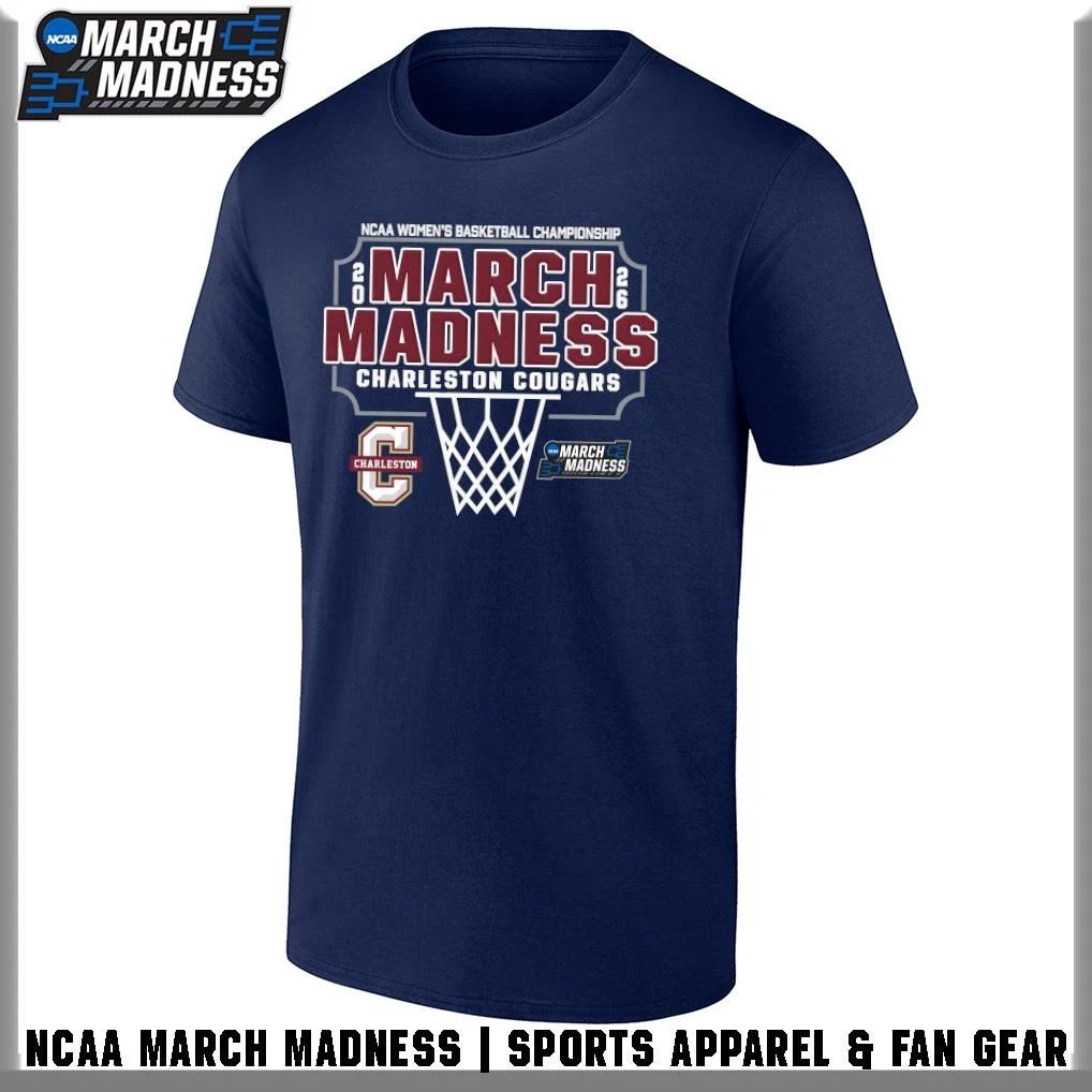 Charleston Cougars 2026 NCAA Women’s Basketball Tournament March Madness T-Shirt