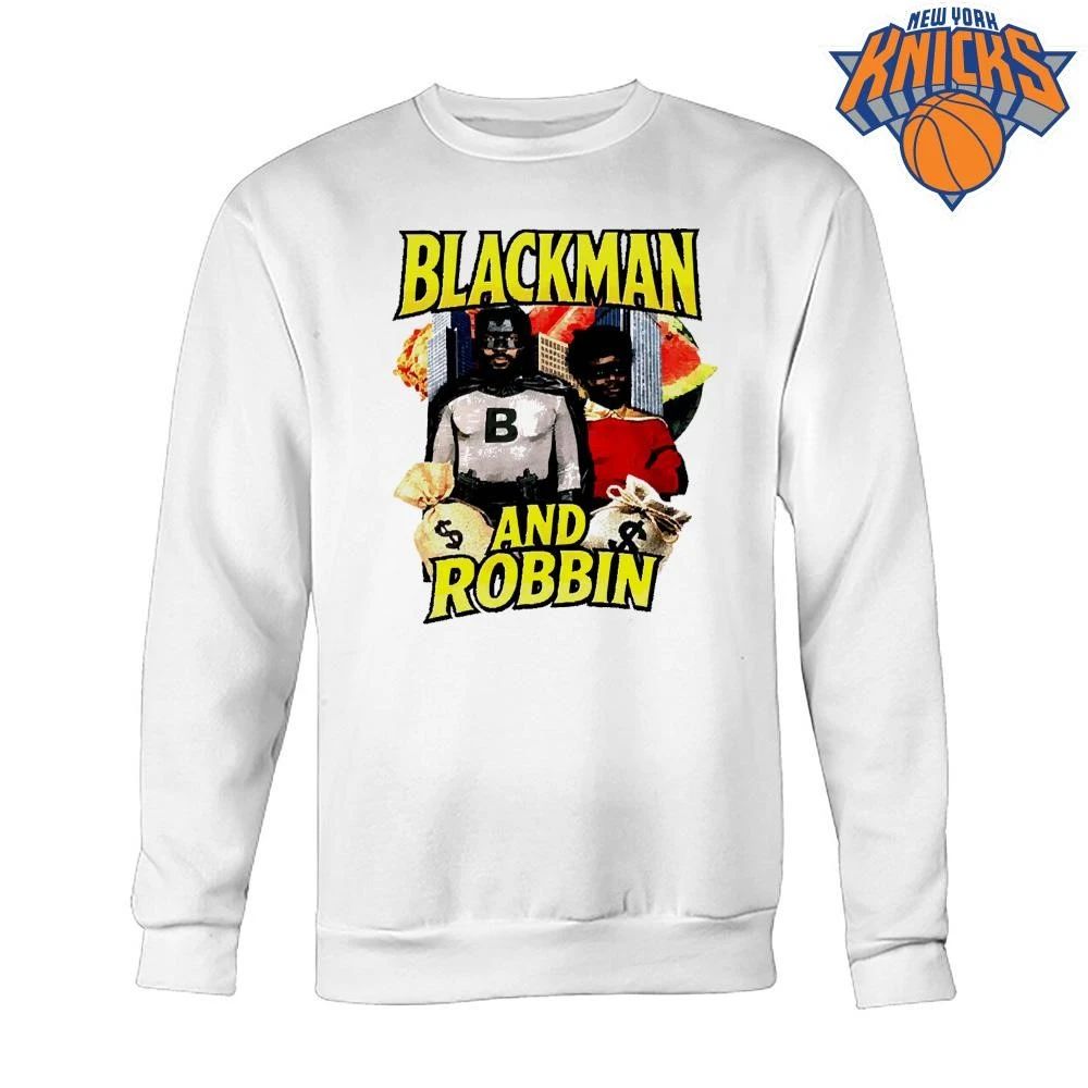 Blackman And Robbin 90s Bootleg Rap Vintage Parody Meme Graphic Shirt