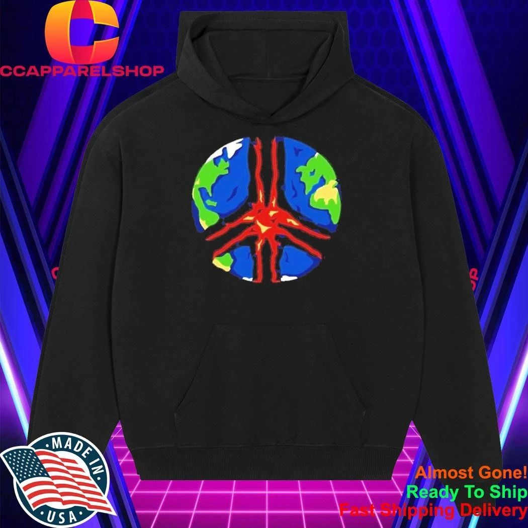 Earth Peace Sign Global Unity Vintage Style Shirt