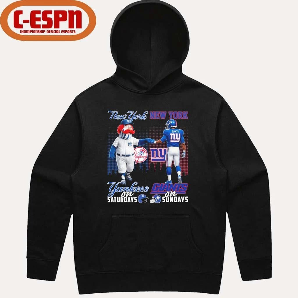 Mascot New York Yankees On Saturdays And New York Giants On Sundays Shirt