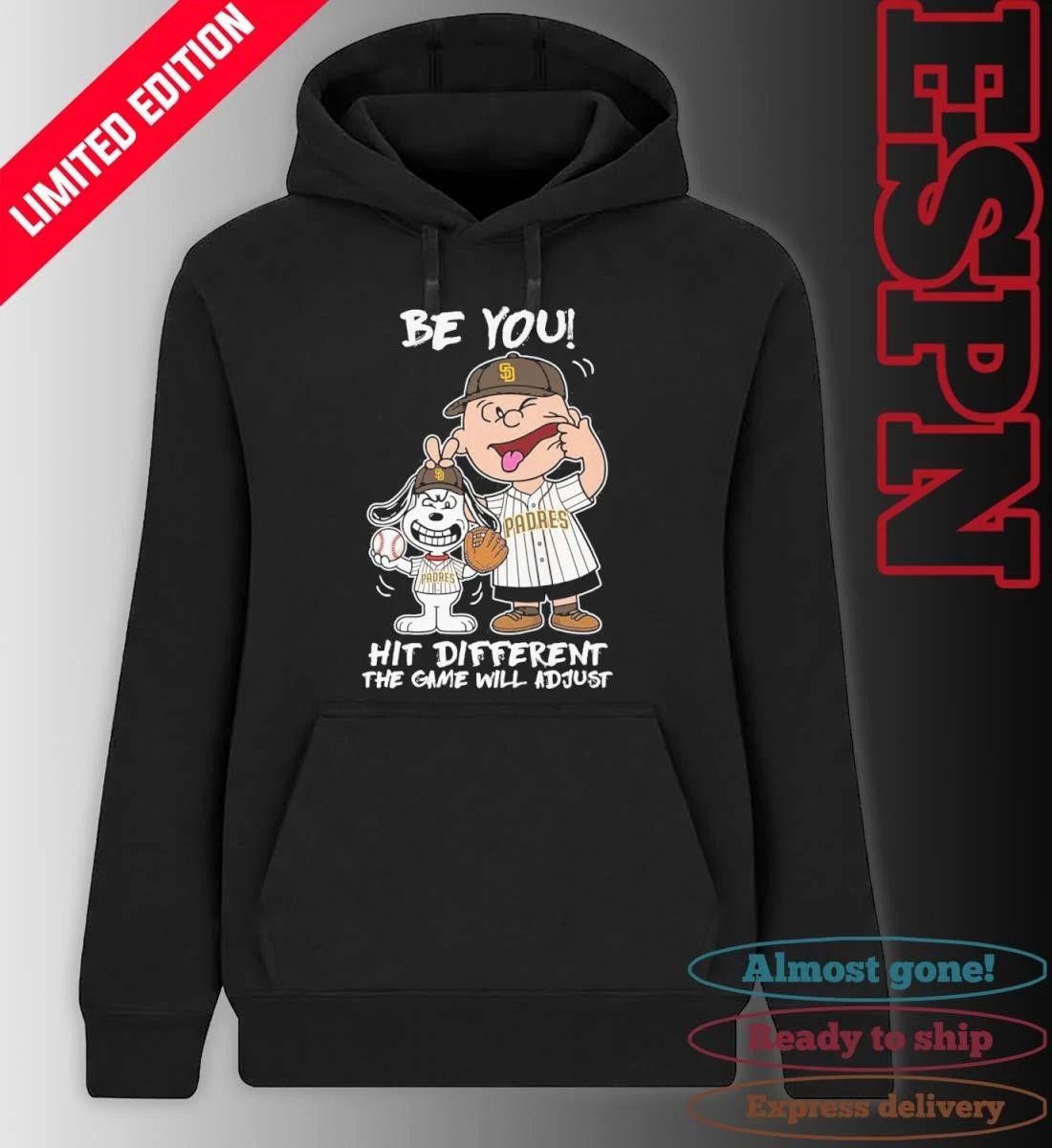 The Peanuts X San Diego Padres Be You Hit Different The Game Will Adjust Shirt