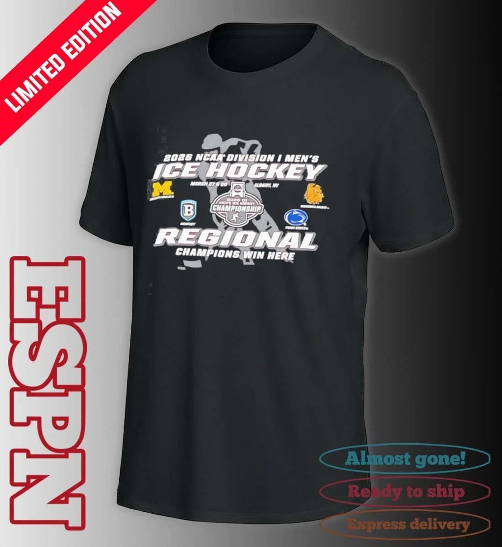2026 NCAA DI Men’s Ice Hockey Regional Champions Win Here Albany, NY, March 26 & 28 Shirt
