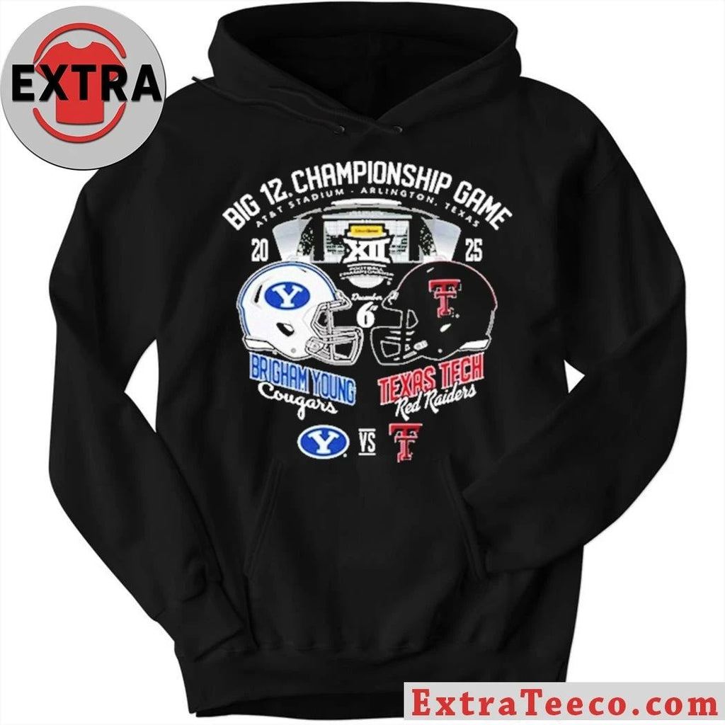 Celebrating the 2025 Big 12 Championship Final between the Texas Tech Red Raiders and Brigham Young Cougars T-Shirt