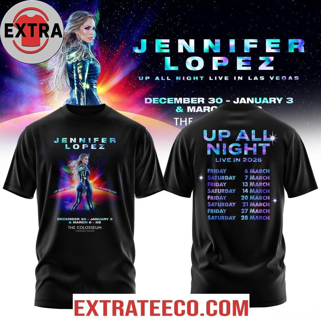 Original Jennifer Lopez Live In 2026 Two Sided Hoodie Shirt