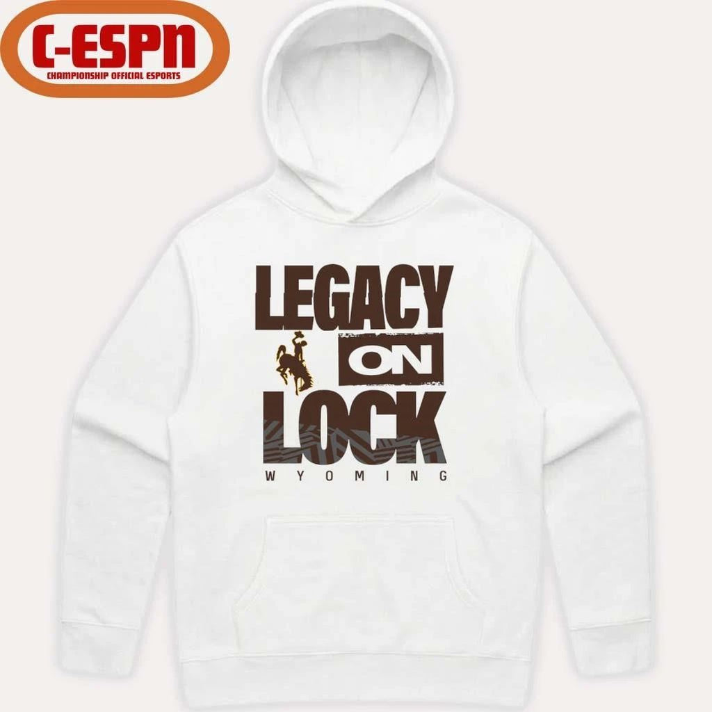 Wyoming Cowgirl Basketball Legacy On Lock Bench T-Shirt