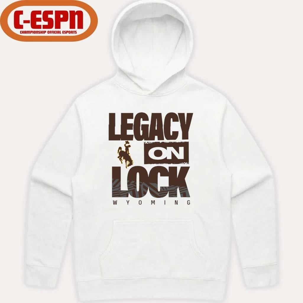 Wyoming Cowgirl Basketball Legacy On Lock Bench T-Shirt