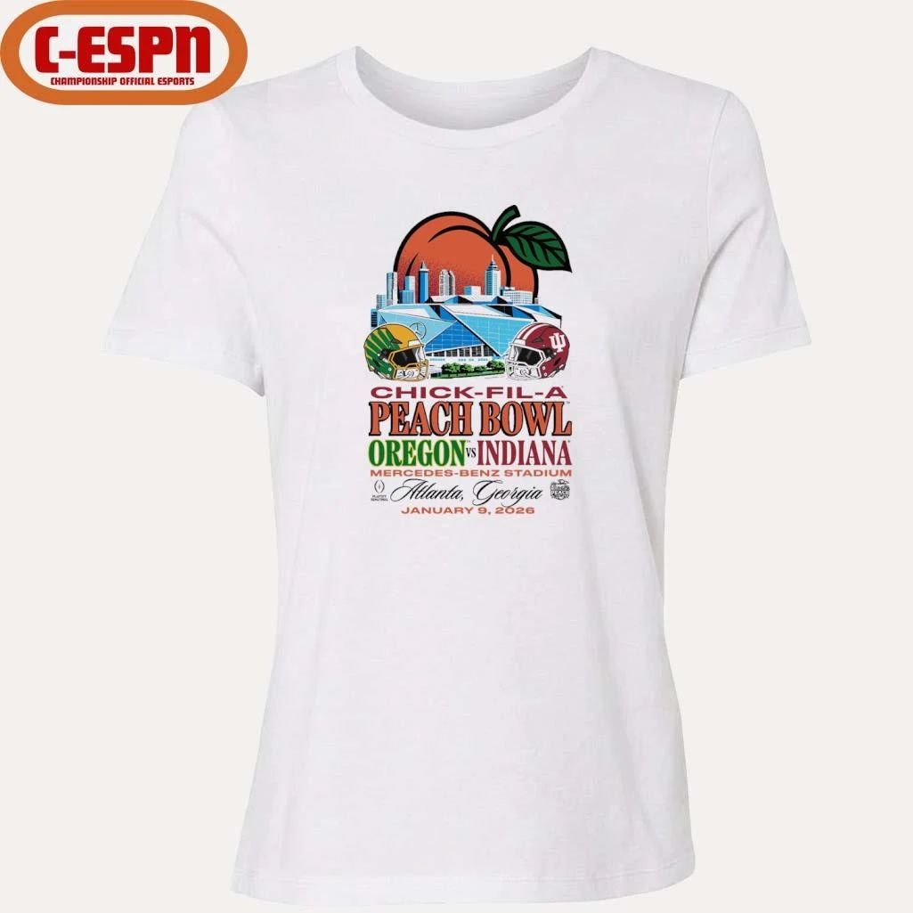 Peach Bowl IU Vs Oregon January 9th Shirt