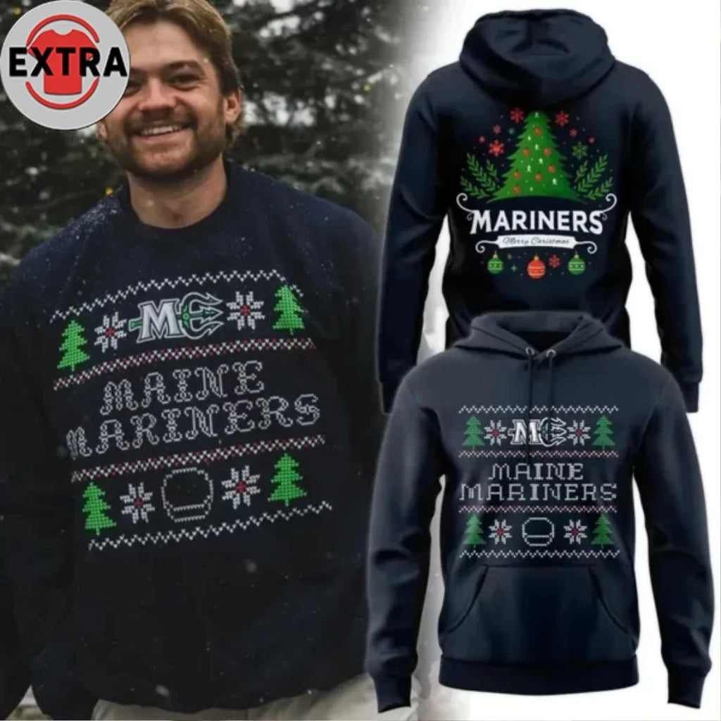 Maine Mariners Merry Christmas Limited Edition Hoodie Shirt