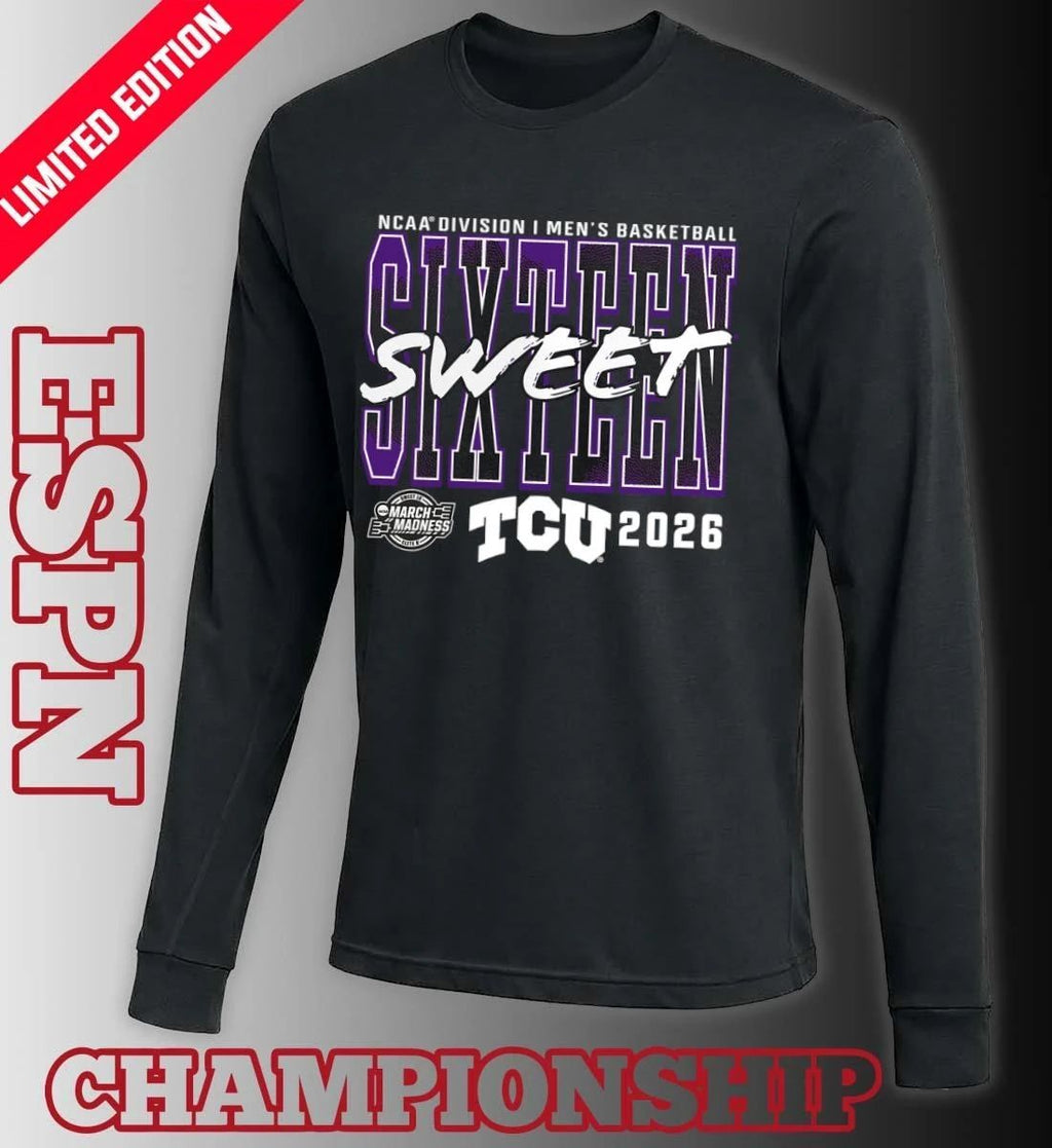 TCU Horned Frogs 2026 NCAA Men’s Basketball Tournament March Madness Sweet 16 T-Shirt
