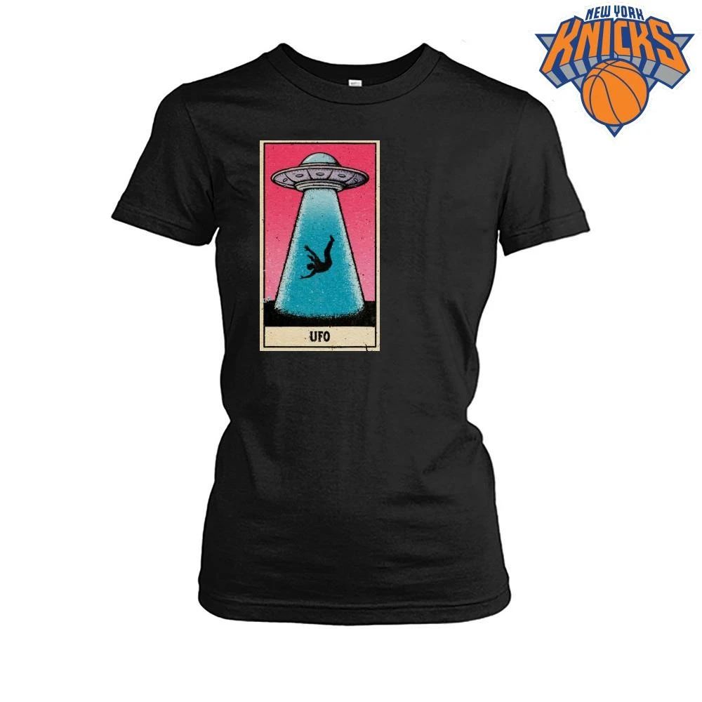 Vintage UFO Alien Abduction Tarot Card Graphic Shirt
