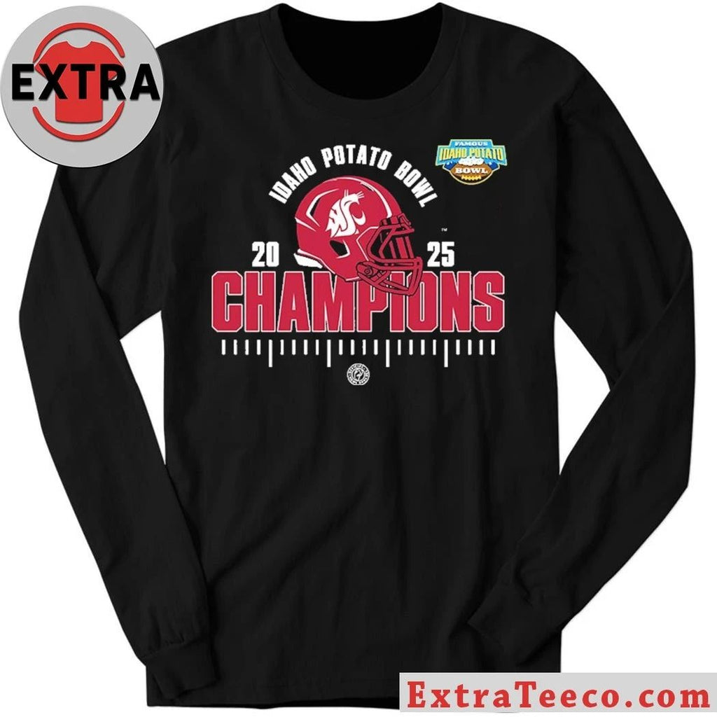 Original Washington State Cougars 2025 NCAA Football Famous Idaho Potato Bowl Champions Logo Shirt