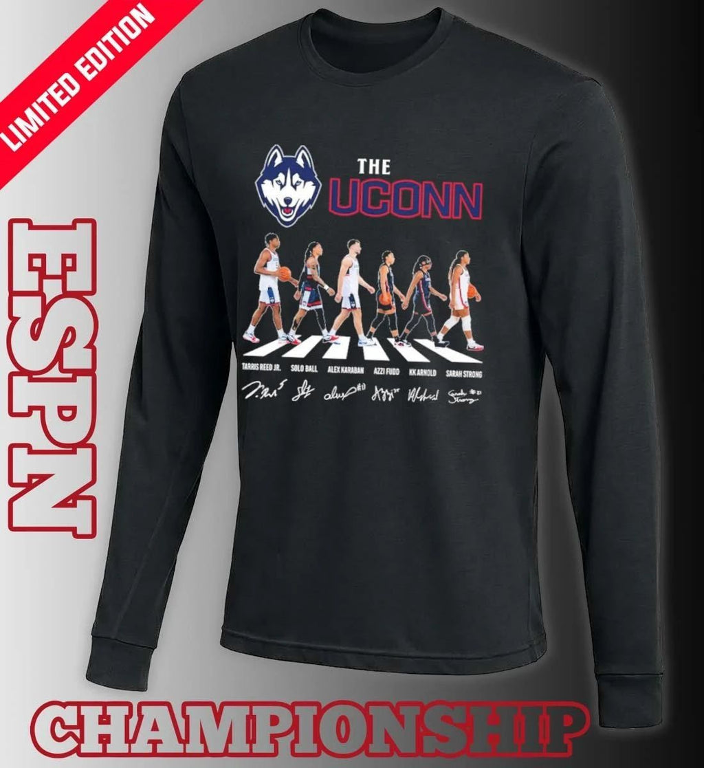The Uconn Men’s And Women’s Basketball Abbey Road Shirt