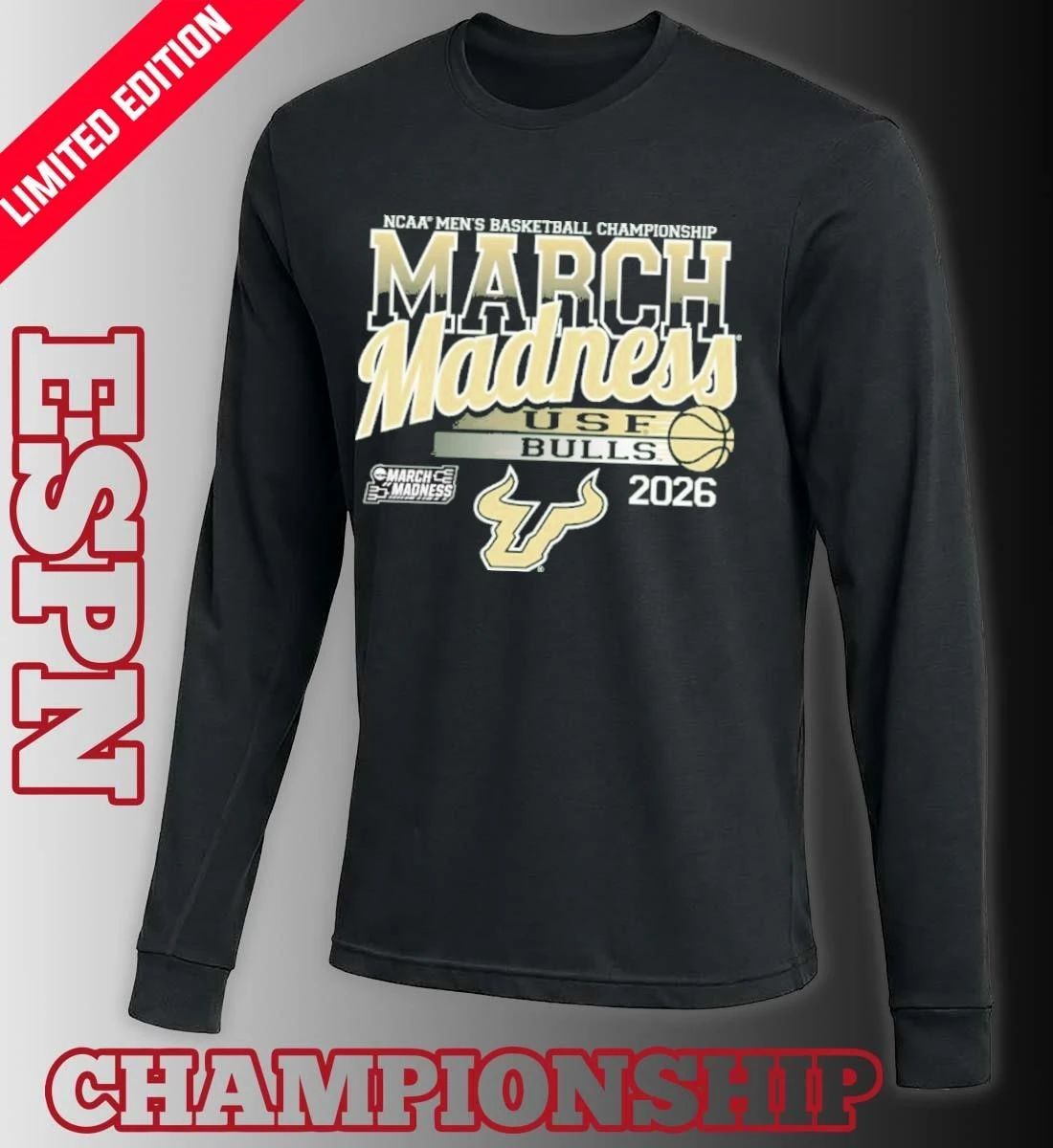 University of South Florida Men’s Basketball 2026 March Madness Bound Shirt