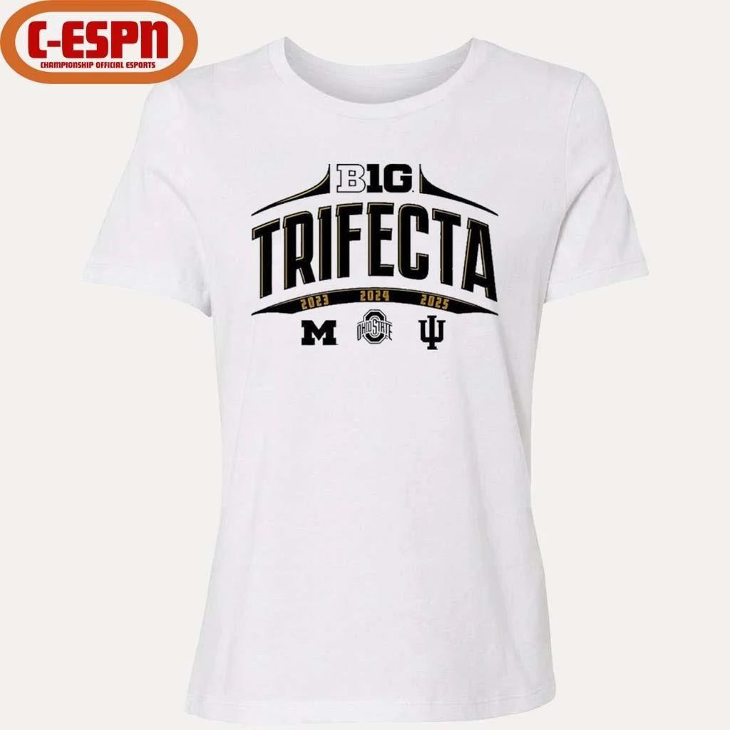 Big Ten Trifecta 2023, 2024, 2025 Shirt