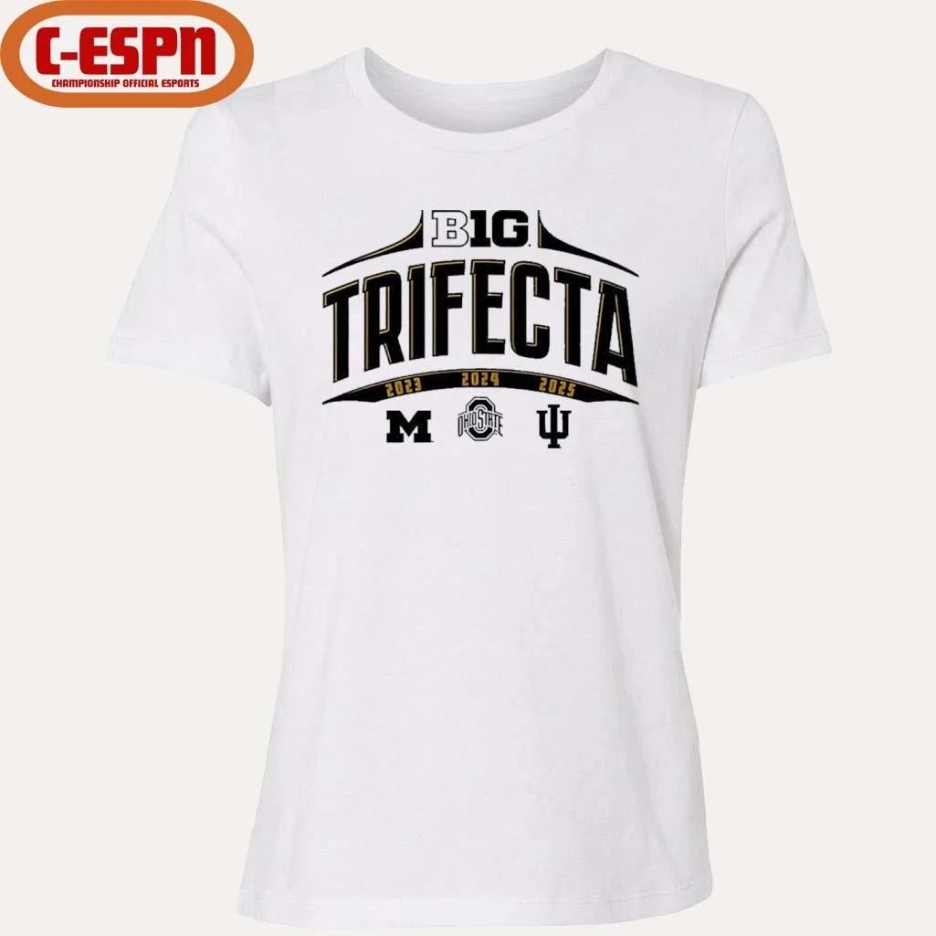 Big Ten Trifecta 2023, 2024, 2025 Shirt