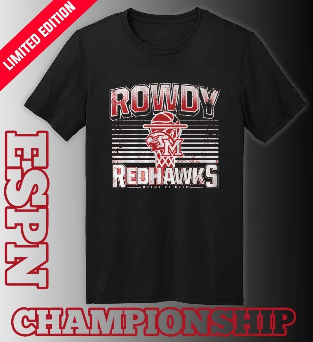 Miami RedHawks Basketball Rowdy RedHawks Shirt