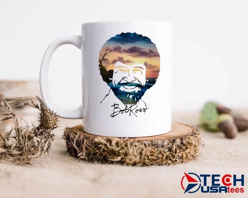 Bob Ross landscape face vintage shirt