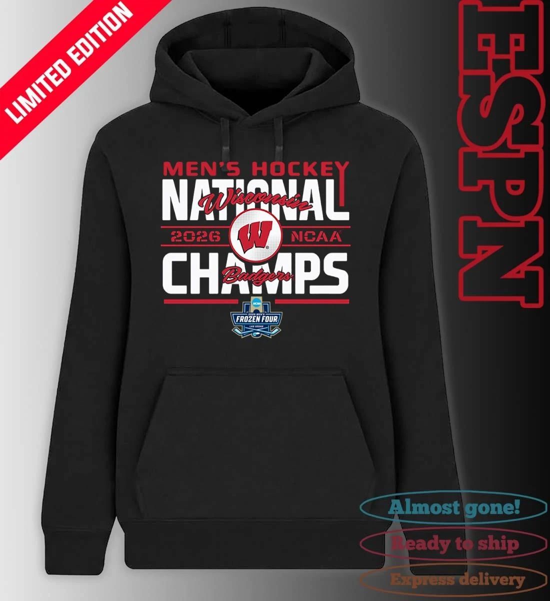 Men’s Hockey National Champions 2026 NCAA Wisconsin Badgers Shirt