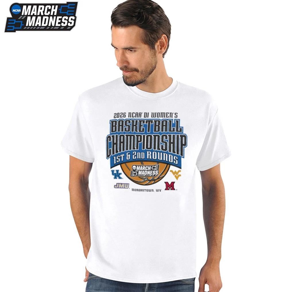 Morgantown, WV 2026 NCAA Division I Women’s Basketball Championship 1st 2nd Round T-Shirt