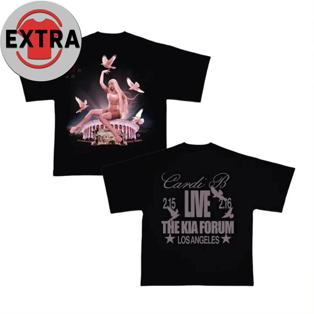 Cardi B Little Miss Dramma Tour 2026 Fan New Two Sided Shirt