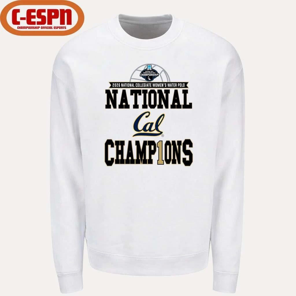 Cal Golden Bears 2026 NCAA Women’s Water Polo National Champions Locker Room T-Shirt