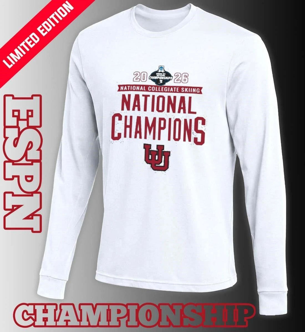 Utah Utes 2026 NCAA Skiing National Champions T-Shirt