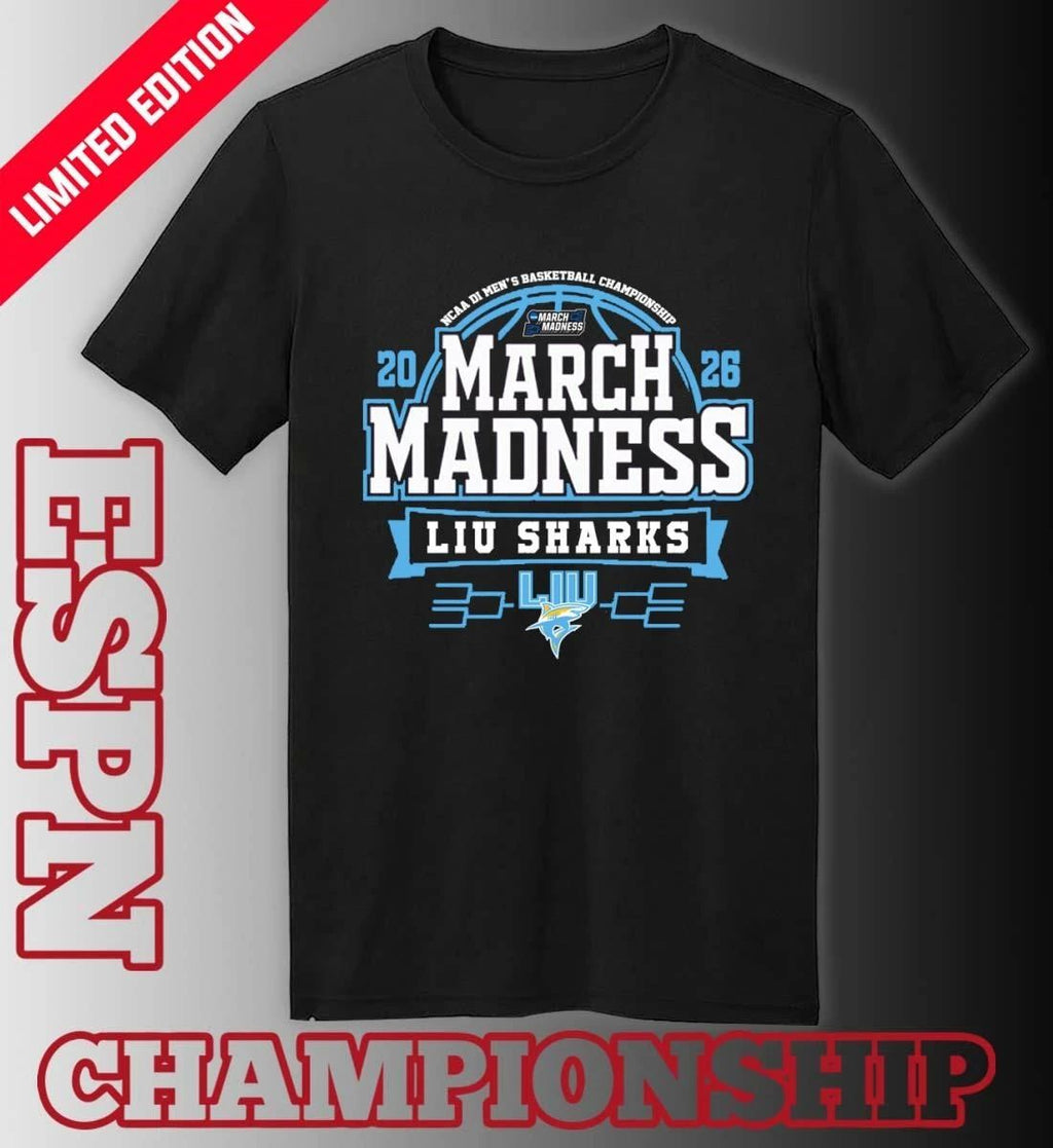 LIU Sharks Men’s Basketball March Madness Bound T-Shirt