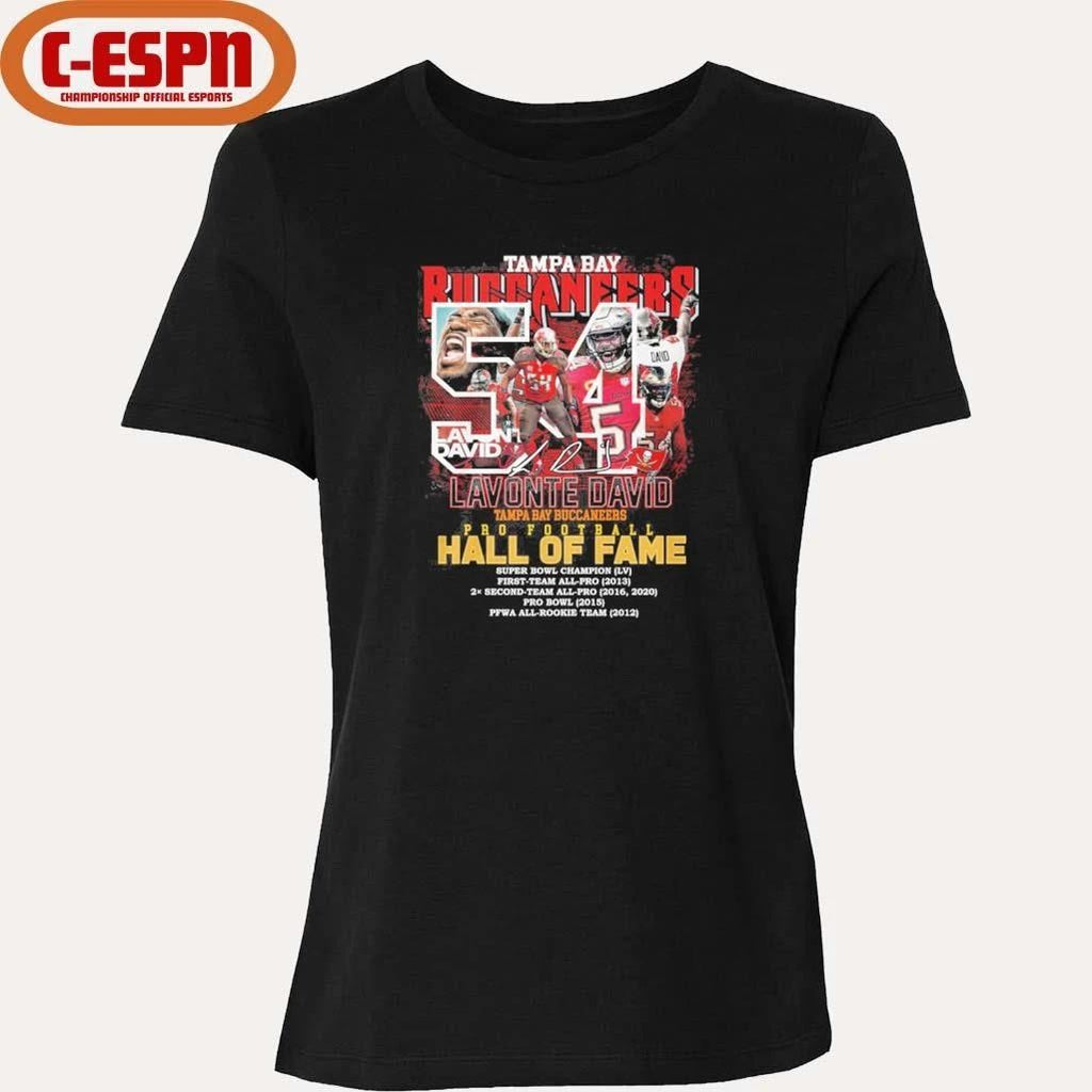 Lavonte David Tampa Bay Buccaneers Pro Football Hall Of Fame Shirt