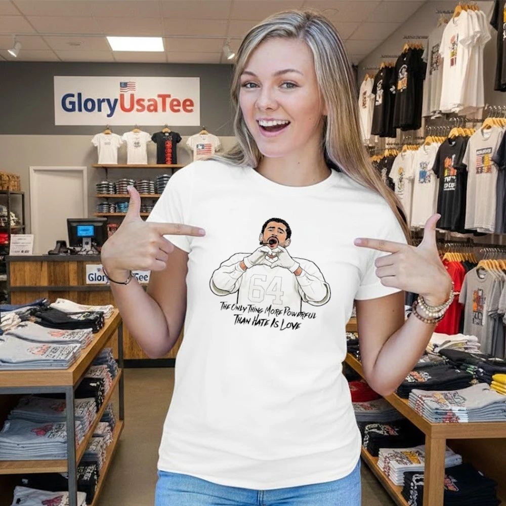 Bad Bunny Bowl Football The Only Thing More Powerful Than Hate Is love Shirt