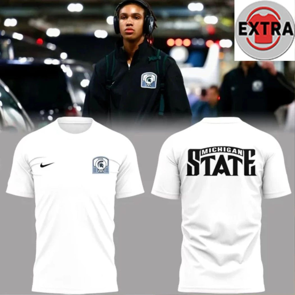 Michigan State Spartans Edition For Fan Logo Two Sided Hoodie T-Shirt