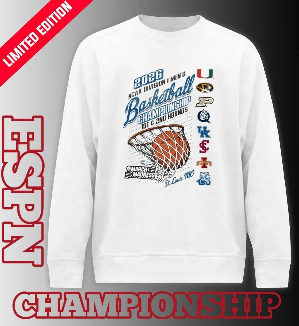 St. Louis, MO 2026 NCAA DI Men’s Basketball Championship – 1st, 2nd Rounds Shirt