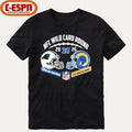 Panthers Vs Rams NFC Wild Card Round Helmet Matchup T-Shirt