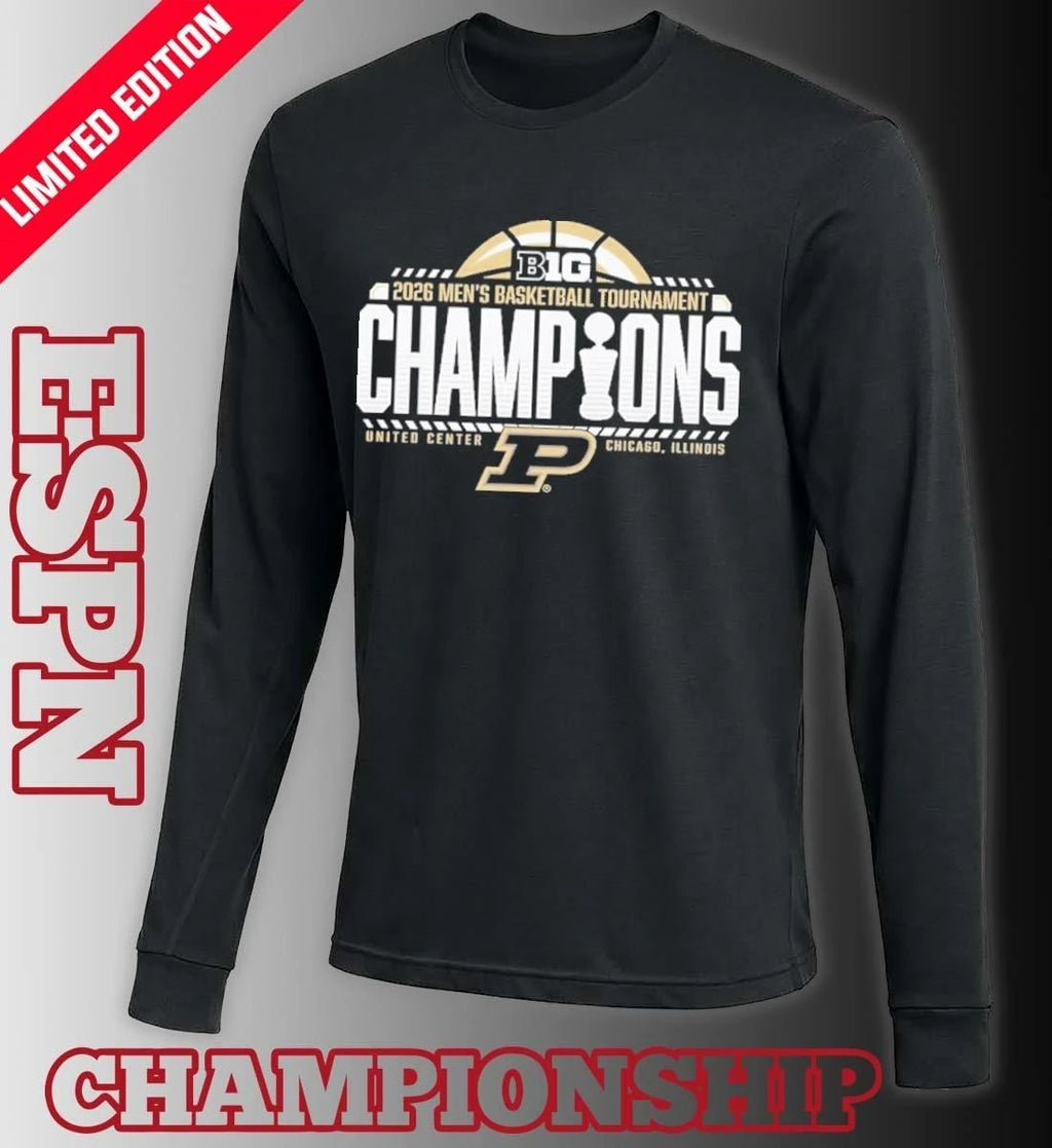 Purdue Men’s Basketball Big Ten Tournament Champions Official Locker Room T-Shirt