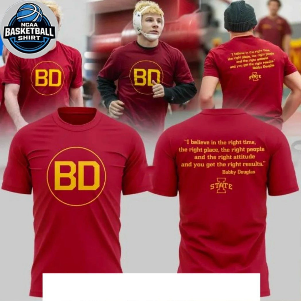 Iowa State Wrestling Honoring ” Bobby Douglas ” 2026 Shirt