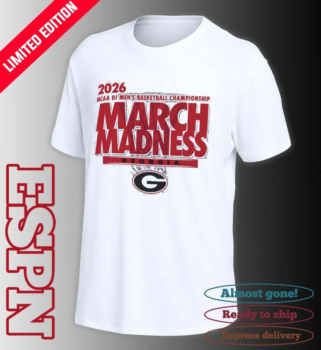 Georgia Men’s Basketball Single Team NCAA March Madness Shirt