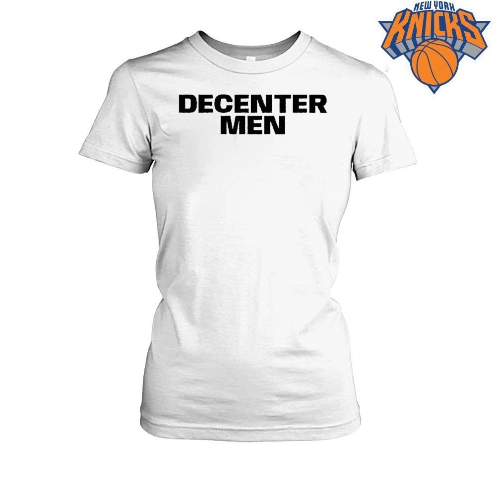 Decenter Men Anti Patriarchy Feminist Slogan Minimalist Shirt